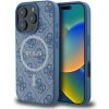 Guess 4G Ring Classic Logo MagSafe kryt na iPhone 16 Pro (GUHMP16LG4GFRB) - modrý