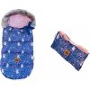 Detský fusak maxi PREMIUM Líška Baby Nellys, granátový, 110x50cm + rukávník zadarmo