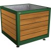 Kvetináč SILAOS® ,v x š x h 800 x 1000 x 1000 mm, oceľ/drevo PROCITY