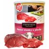 Topstein konzerva pre psov hovädzie steaky v plechu 800g