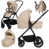 Multifunkčný kočík, športový kočík a vanička Lionelo LO-MERIL 2IN1, béžová piesková