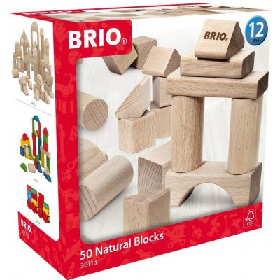 Brio Drevené kocky 50 ks