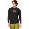Pánske cyklistické tričko s dlhým rukávom Oakley Free Ride RC blackout