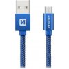 Swissten Kabel Textile Micro Usb 1,2M Be