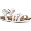 Geox sandále detské z ekokože biele, veľkosť 33