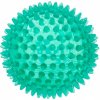 Masážna loptička ježko priemer 10 cm zelená