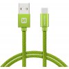 Kábel SWISSTEN USB/USB-C 1,2m zelený