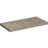 Doska pod umývadlo na mieru Jungborn TRENTA dub wellington dĺžka 60 cm až 250 cm x 50,2 cm x 5,4 cm