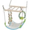 Trixie Suspension bridge hammock/toy hamster wood/rope 17 x 22 x 15 cm
