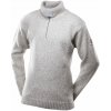 Devold Nansen sweater zip neck grey melange