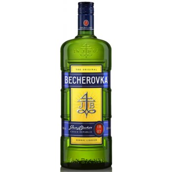 Becherovka 38% 1 l (čistá fľaša)