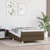 Box spring postel s matrací tmavě hnědá 90x190 cm textil 3144138
