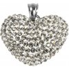Dámsky prívesok srdce so zirkónmi z chirurgickej ocele S58160