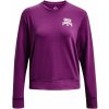 Dámska funkčná mikina cez hlavu Under Armour RIVAL TERRY GRAPHIC CREW W fialová 1379477-573 - XS