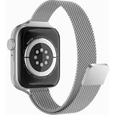 Techsuit Remienok na hodinky (W034) - Apple Watch 1/2/3/4/5/6/7/8/SE/SE 2/Ultra (42/44/45/49 mm) - Strieborný KF239500
