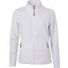 James & Nicholson Mikina JN 781 na zip, mikrofleecová, dámská COT02078100104-white XL Bílá