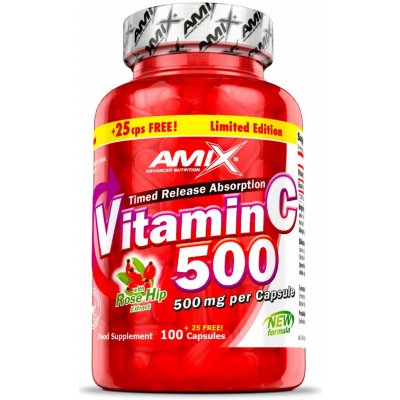 Amix Vitamin C 500 mg + Rose Hips 125 kapsúl