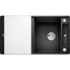Blanco AXIA III 5 S-F s excentrom, so sklenenou krájacou doskou - čierna