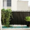 Balkónová zástena 500x90 cm - čierna