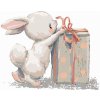 Zajac s narodeninovým darčekom, 40×50 cm, bez rámu a bez vypnutia plátna 6056230