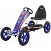 Pedálová motokára Gokart Full Ahead AIR pre deti od 3 rokov, modrá + Nastaviteľné sedadlo