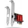 AXAGON PCEE-GIX, sieťová karta PCIe - 1x Gigabit Ethernet port (RJ-45), Intel i210AT, PXE, vrátane. LP