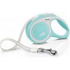 FLEXI New Comfort vodítko pre psov pásik svetlo modrá 1 ks, Veľkosť vodítka: S - 5 m