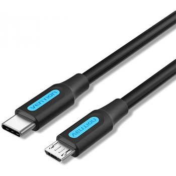 Vention COVBD USB-C, 2.0 to Micro USB 2A, 0,5m, černý