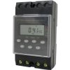 SolarMZ Digitálny programovateľný časovač DC12V DIN35 WESTECH ZYT16G 12V Black (Digitálny týždenný, programovací spínač spotrebičov s časovačom spínania, Napätie: DC12V, Spotrebič: 25A-300W, Časovač: