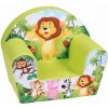 Detské kreslo Delsit ZOO zelené