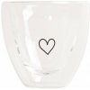 Eulenschnitt Dvojstenný pohárik na espresso Heart 100 ml