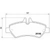 BREMBO Sada brzdových doštičiek P 50 084
