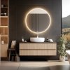 Nimco Okrúhle zrkadlo LED s dvoma dotykovými senzormi ZP 26003RVX