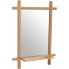 Nástenné zrkadlo B027 NAT, bambus