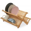 RelaxD Skladací bambusový odkvapkávač na riad, RD45699