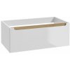 Naturel Stilla 80x30x45 cm biela STILLAB08001