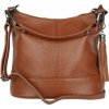 TALIANSKE Kožená crossbody kabelka malá Genuine leather Talianska hnedá marrone Anita