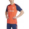 adidas Pánsky futbalový dres MANCHESTER UNITED FC TRAINING JERSEY oranžová tmavo modrá biela