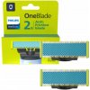NÁHRADNÉ HLAVICE PHILIPS ONEBLADE PRE CITLIVÚ PLEŤ 2 KS ORIGINÁLNA HLAVICA