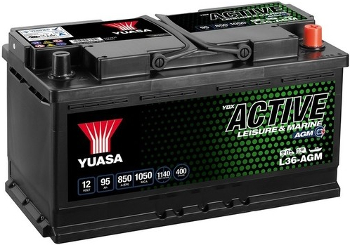 Yuasa YBX Active 12V 95Ah 850A L36-AGM