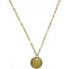 Minimalistický Glosery náhrdelník s medailónom, chirurgická oceľ 1,5mm Dĺžka: 55cm, Náhrdelník: zlatý
