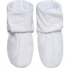 Baby Service dojčenské bavlnené dvojvrstvové capáčky lodgerky Biele kolieska