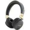 Guess PU 4G Metal Logo Bluetooth Stereo Headphone - slúchadlá, čierna