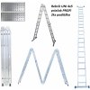 Plošina viacúčelová 4x5 s podlážkou PROPER (Rebrík viacúčelový kĺbový 4x5 priečok s plošinou)