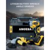 AMOEBA Bez uhlíkový AKU set AMOEBA. Karbobrúska 125mm Rázový uťahovák 350Nm 2 x batéria, kufor, nabíjačka.Nie je kompatibilná s batériou MAKITA 18V