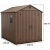 KETER DARWIN 6 x 8 záhradný domček, 190 x 244 x 221 cm, hnedý 17210355