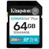 64 GB .SDXC karta Kingston Canvas Go Plus Gen4 ( r200MB/s ) (SDG4/64GB)