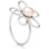 Prsteň s perlou Bunga Sterlingové striebro (925) 58 Ružová