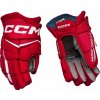 Rukavice CCM Jetspeed FT880 Sr Farba: červeno/biela, Veľkosť rukavice: 15