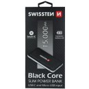 Swissten Black Core Slim Power Bank 15000 mAh